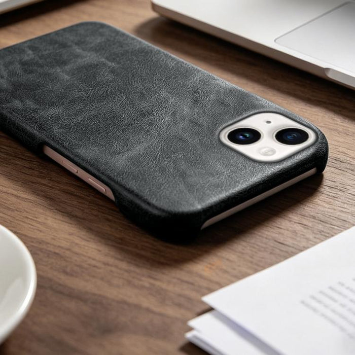 Funda trasera magnética de piel vegana con diseño retro para teléfono, For iPhone 14 Plus, For iPhone 14, Fro iPhone 14 Pro, For iPhone 14 Pro Max, For iPhone 13 Pro Max, For iPhone 13 Pro, For iPhone 13, For iPhone 12 / 12 Pro, For iPhone 12 Pro Max