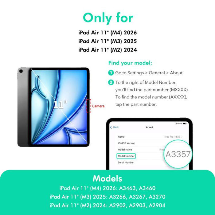Protector de pantalla de vidrio templado a prueba de explosiones ENKAY Hat-Prince de fácil instalación y 0,33 mm para tablet., For iPad Air 11 2026 / 2025 / 2024, For iPad Pro 11 2025 / 2024, For iPad mini 6 / mini 2024                                 ...