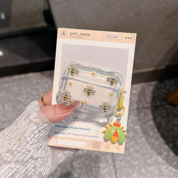 Estuche para auriculares inalámbricos Bluetooth Super-Fairy Gradient 3D Bee, For Airpods Pro 3, For Airpods Pro / Pro 2