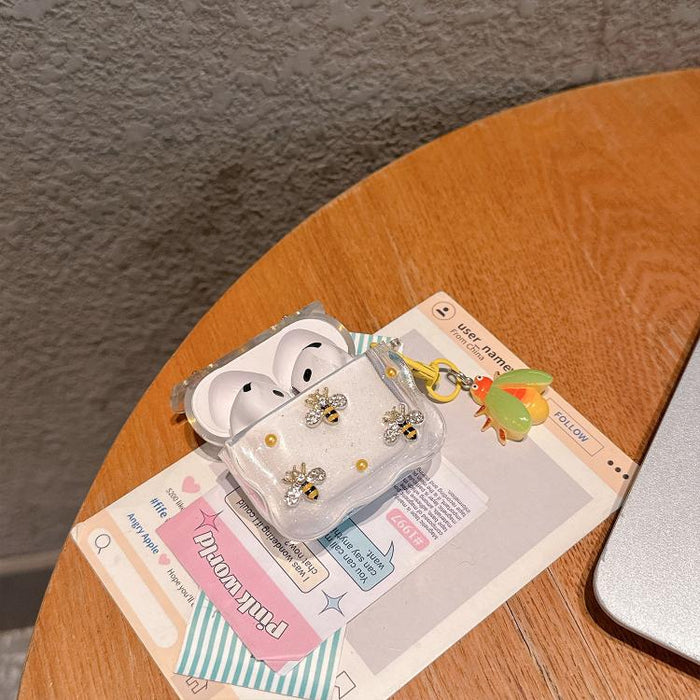 Estuche para auriculares inalámbricos Bluetooth Super-Fairy Gradient 3D Bee, For Airpods Pro 3, For Airpods Pro / Pro 2