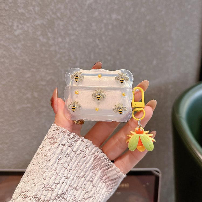 Estuche para auriculares inalámbricos Bluetooth Super-Fairy Gradient 3D Bee, For Airpods Pro 3, For Airpods Pro / Pro 2