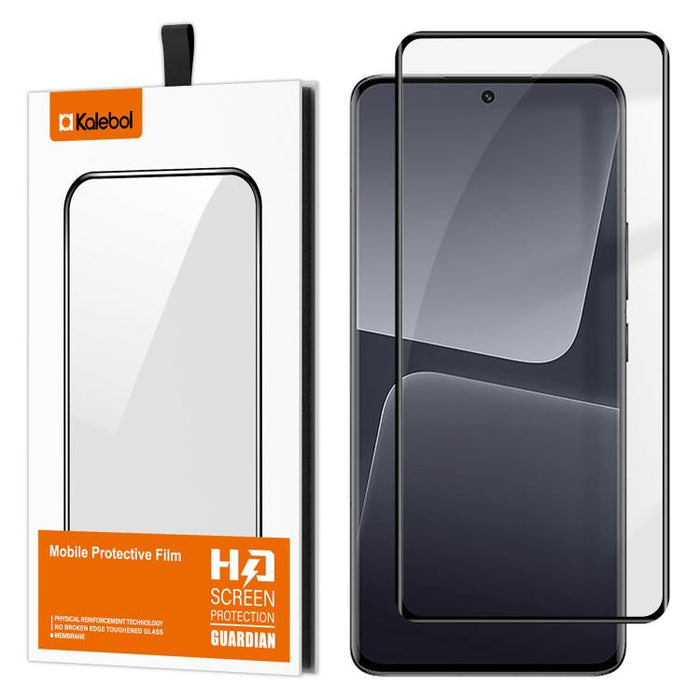Película de vidrio templado HD serigrafiada de alto contenido en aluminio, curva, con adhesivo completo y cobertura total de Kalebol., For Redmi Note 15 Pro+ 5G Global 163.3mm, For Redmi Note 15 5G Global 164mm, For Xiaomi Civi 5 Pro, For Xiaomi 15S Pr...