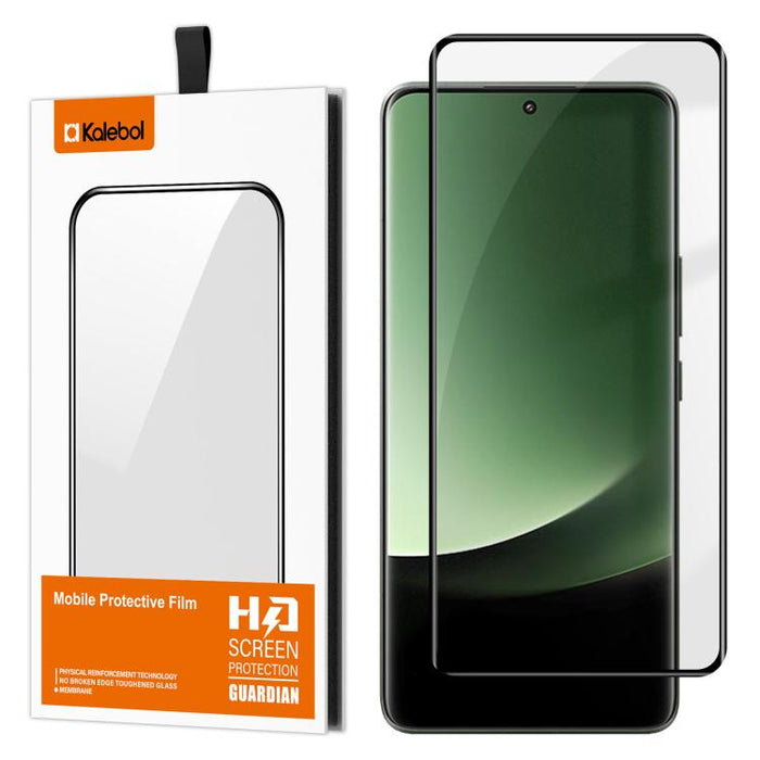 Película de vidrio templado HD serigrafiada de alto contenido en aluminio, curva, con adhesivo completo y cobertura total de Kalebol., For Redmi Note 15 Pro+ 5G Global 163.3mm, For Redmi Note 15 5G Global 164mm, For Xiaomi Civi 5 Pro, For Xiaomi 15S Pr...