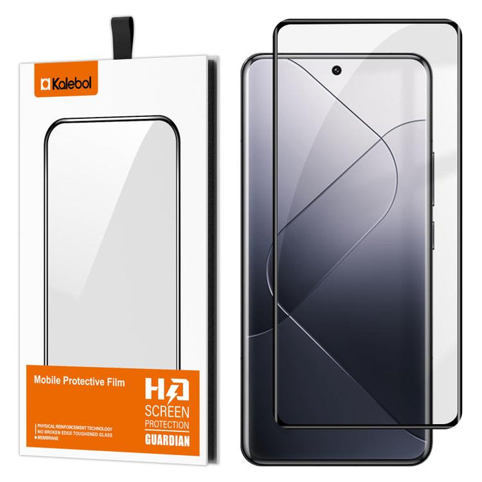 Película de vidrio templado HD serigrafiada de alto contenido en aluminio, curva, con adhesivo completo y cobertura total de Kalebol., For Redmi Note 15 Pro+ 5G Global 163.3mm, For Redmi Note 15 5G Global 164mm, For Xiaomi Civi 5 Pro, For Xiaomi 15S Pr...