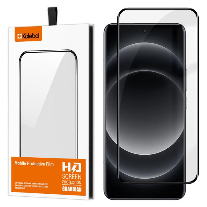 Película de vidrio templado HD serigrafiada de alto contenido en aluminio, curva, con adhesivo completo y cobertura total de Kalebol., For Redmi Note 15 Pro+ 5G Global 163.3mm, For Redmi Note 15 5G Global 164mm, For Xiaomi Civi 5 Pro, For Xiaomi 15S Pr...