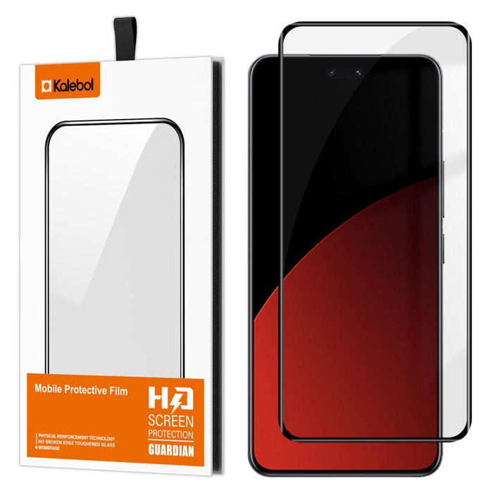 Película de vidrio templado HD serigrafiada de alto contenido en aluminio, curva, con adhesivo completo y cobertura total de Kalebol., For Redmi Note 15 Pro+ 5G Global 163.3mm, For Redmi Note 15 5G Global 164mm, For Xiaomi Civi 5 Pro, For Xiaomi 15S Pr...