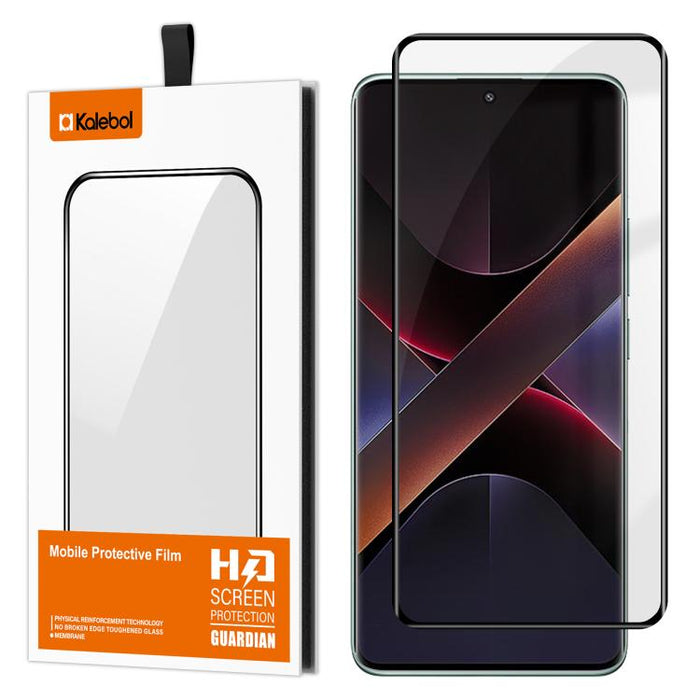 Película de vidrio templado HD serigrafiada de alto contenido en aluminio, curva, con adhesivo completo y cobertura total de Kalebol., For Redmi Note 15 Pro+ 5G Global 163.3mm, For Redmi Note 15 5G Global 164mm, For Xiaomi Civi 5 Pro, For Xiaomi 15S Pr...