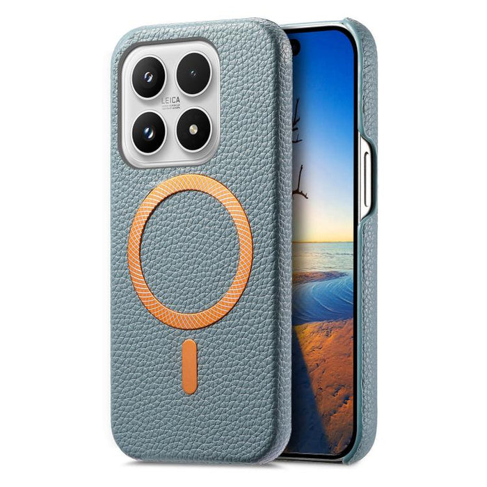 Funda para teléfono MagSafe de PU con textura de lichi cepillada, For Redmi Note 15 Pro+ Global 163.3mm, For Redmi Note 15 4G / 5G Global 164mm, For Xiaomi 17 Pro Max, For Redmi Note 15 Pro Global 163.6mm, For Xiaomi 17 Pro, For Xiaomi 17