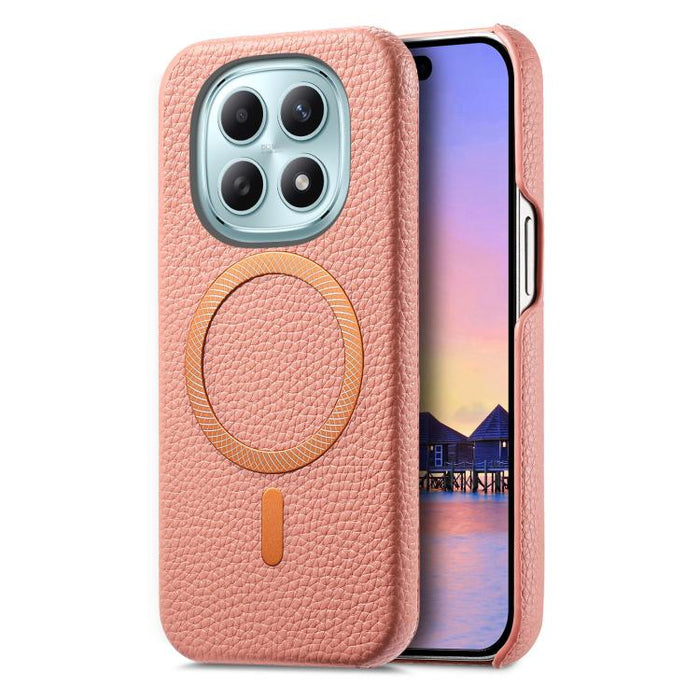 Funda para teléfono MagSafe de PU con textura de lichi cepillada, For Redmi Note 15 Pro+ Global 163.3mm, For Redmi Note 15 4G / 5G Global 164mm, For Xiaomi 17 Pro Max, For Redmi Note 15 Pro Global 163.6mm, For Xiaomi 17 Pro, For Xiaomi 17