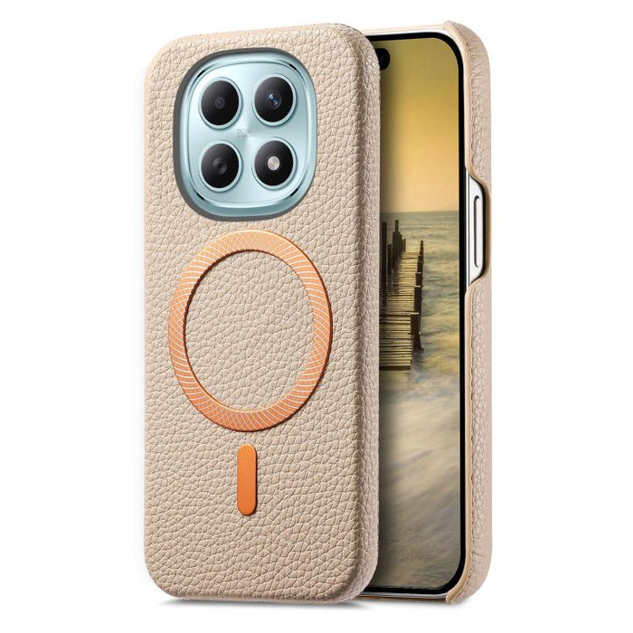 Funda para teléfono MagSafe de PU con textura de lichi cepillada, For Redmi Note 15 Pro+ Global 163.3mm, For Redmi Note 15 4G / 5G Global 164mm, For Xiaomi 17 Pro Max, For Redmi Note 15 Pro Global 163.6mm, For Xiaomi 17 Pro, For Xiaomi 17