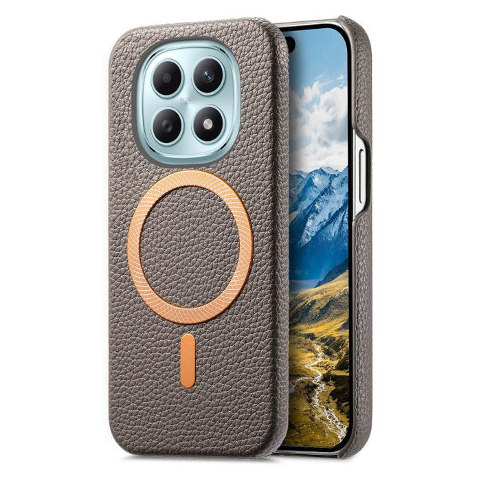 Funda para teléfono MagSafe de PU con textura de lichi cepillada, For Redmi Note 15 Pro+ Global 163.3mm, For Redmi Note 15 4G / 5G Global 164mm, For Xiaomi 17 Pro Max, For Redmi Note 15 Pro Global 163.6mm, For Xiaomi 17 Pro, For Xiaomi 17