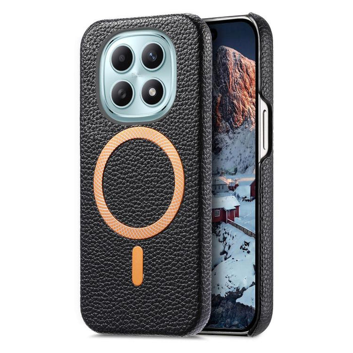 Funda para teléfono MagSafe de PU con textura de lichi cepillada, For Redmi Note 15 Pro+ Global 163.3mm, For Redmi Note 15 4G / 5G Global 164mm, For Xiaomi 17 Pro Max, For Redmi Note 15 Pro Global 163.6mm, For Xiaomi 17 Pro, For Xiaomi 17