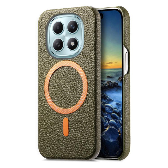 Funda para teléfono MagSafe de PU con textura de lichi cepillada, For Redmi Note 15 Pro+ Global 163.3mm, For Redmi Note 15 4G / 5G Global 164mm, For Xiaomi 17 Pro Max, For Redmi Note 15 Pro Global 163.6mm, For Xiaomi 17 Pro, For Xiaomi 17