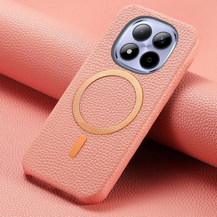 Funda para teléfono MagSafe de PU con textura de lichi cepillada, For Redmi Note 15 Pro+ Global 163.3mm, For Redmi Note 15 4G / 5G Global 164mm, For Xiaomi 17 Pro Max, For Redmi Note 15 Pro Global 163.6mm, For Xiaomi 17 Pro, For Xiaomi 17
