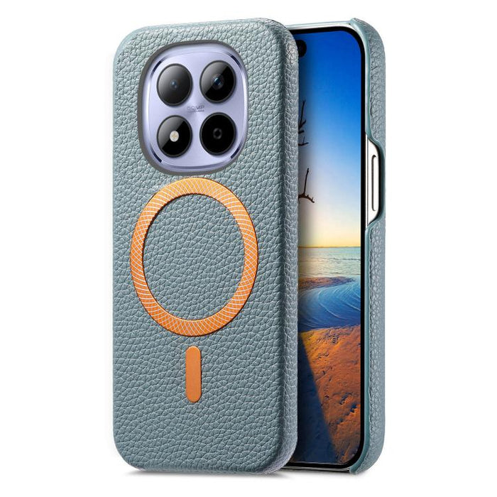 Funda para teléfono MagSafe de PU con textura de lichi cepillada, For Redmi Note 15 Pro+ Global 163.3mm, For Redmi Note 15 4G / 5G Global 164mm, For Xiaomi 17 Pro Max, For Redmi Note 15 Pro Global 163.6mm, For Xiaomi 17 Pro, For Xiaomi 17