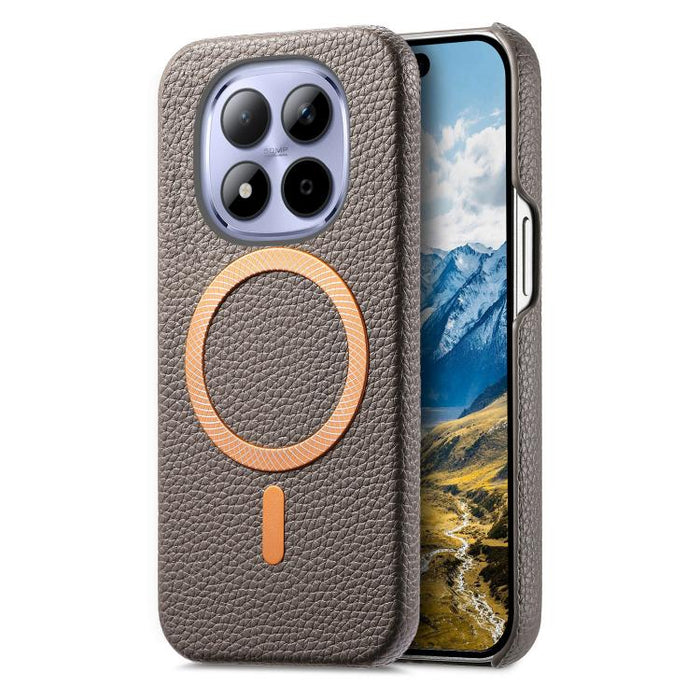 Funda para teléfono MagSafe de PU con textura de lichi cepillada, For Redmi Note 15 Pro+ Global 163.3mm, For Redmi Note 15 4G / 5G Global 164mm, For Xiaomi 17 Pro Max, For Redmi Note 15 Pro Global 163.6mm, For Xiaomi 17 Pro, For Xiaomi 17