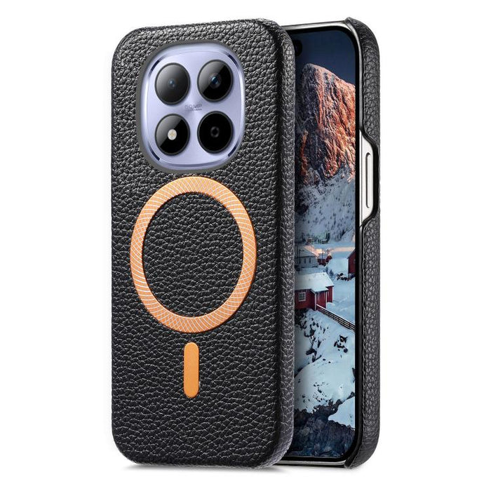 Funda para teléfono MagSafe de PU con textura de lichi cepillada, For Redmi Note 15 Pro+ Global 163.3mm, For Redmi Note 15 4G / 5G Global 164mm, For Xiaomi 17 Pro Max, For Redmi Note 15 Pro Global 163.6mm, For Xiaomi 17 Pro, For Xiaomi 17