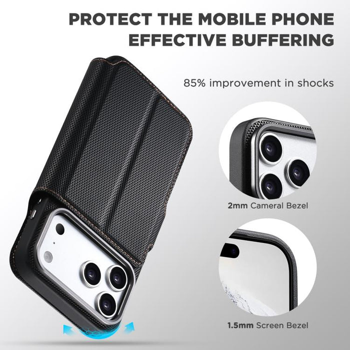 Funda para teléfono Suteni Q09 con cartera magnética desmontable 2 en 1, textura triangular y piel vegana., For iPhone 17 Pro Max, For iPhone 17 Pro, For iPhone 17, For iPhone 16 Pro Max, For iPhone 16 Pro, For iPhone 16, For iPhone 15 Pro Max         ...
