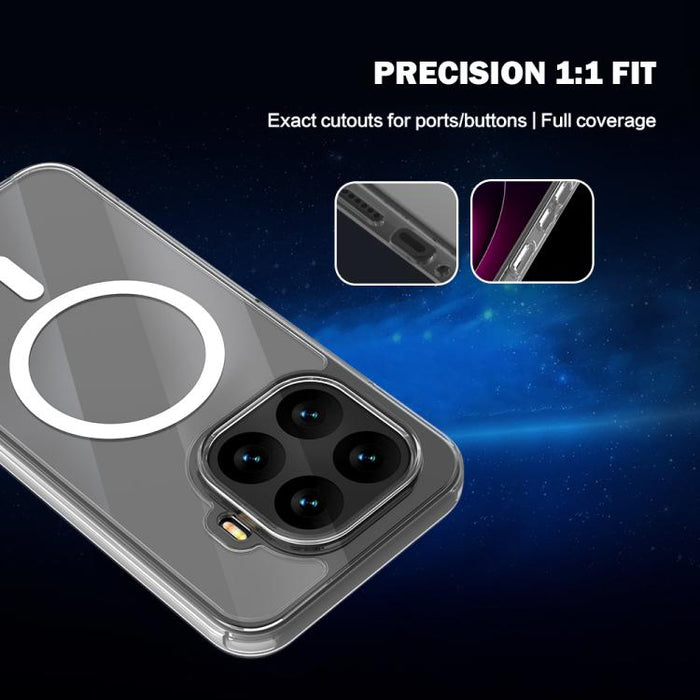 Funda magnética antigolpes LeReach TOC Clear Series de doble compuesto, TPU + acrílico., For Xiaomi 17T Pro 5G, For Xiaomi 17T 5G