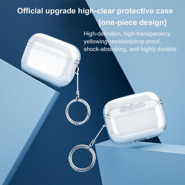 Estuche protector integrado de TPU de alta transparencia y cobertura total para auriculares, For Airpods Pro 3, For Airpods Pro 2