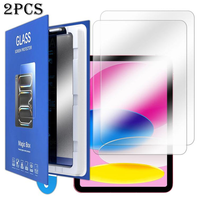 2 protectores de pantalla de vidrio templado para tablet, estilo caja de libro, de fácil instalación y a prueba de polvo., For iPad 2026 / 2025 / 2022, For iPad Air 11 2026 / 2025 / 2024, For iPad Pro 13 2025 / 2024, For iPad Pro 11 2025 / 2024        ...