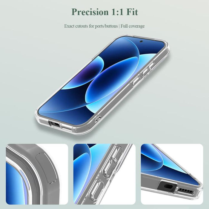 Funda para teléfono LeReach TOC Clear Series Composite Armor híbrida de TPU y acrílico a prueba de golpes, For Xiaomi 17 Pro Max, For Xiaomi 17 Pro