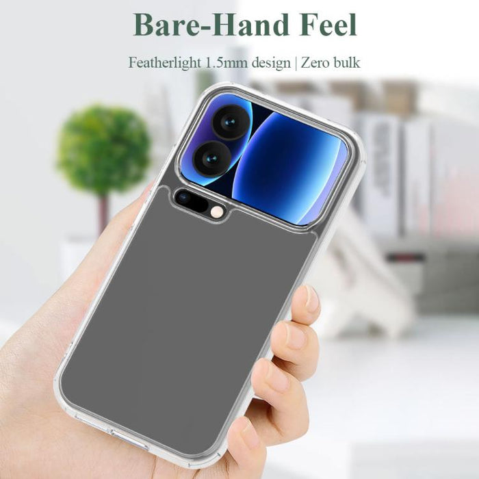 Funda para teléfono LeReach TOC Clear Series Composite Armor híbrida de TPU y acrílico a prueba de golpes, For Xiaomi 17 Pro Max, For Xiaomi 17 Pro