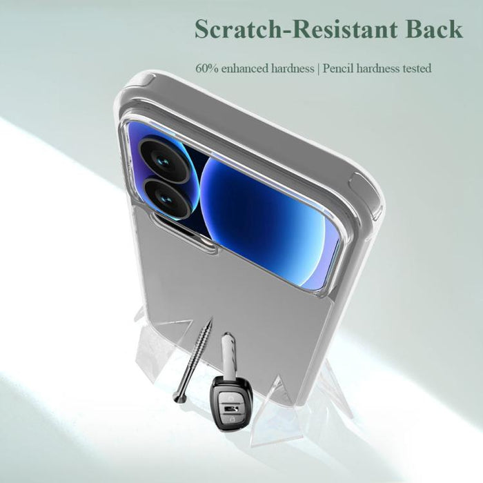 Funda para teléfono LeReach TOC Clear Series Composite Armor híbrida de TPU y acrílico a prueba de golpes, For Xiaomi 17 Pro Max, For Xiaomi 17 Pro