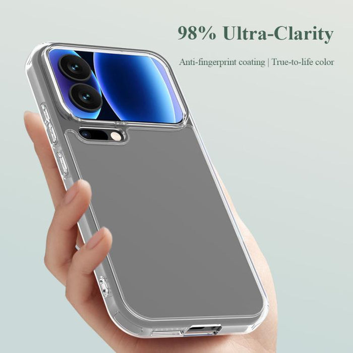 Funda para teléfono LeReach TOC Clear Series Composite Armor híbrida de TPU y acrílico a prueba de golpes, For Xiaomi 17 Pro Max, For Xiaomi 17 Pro