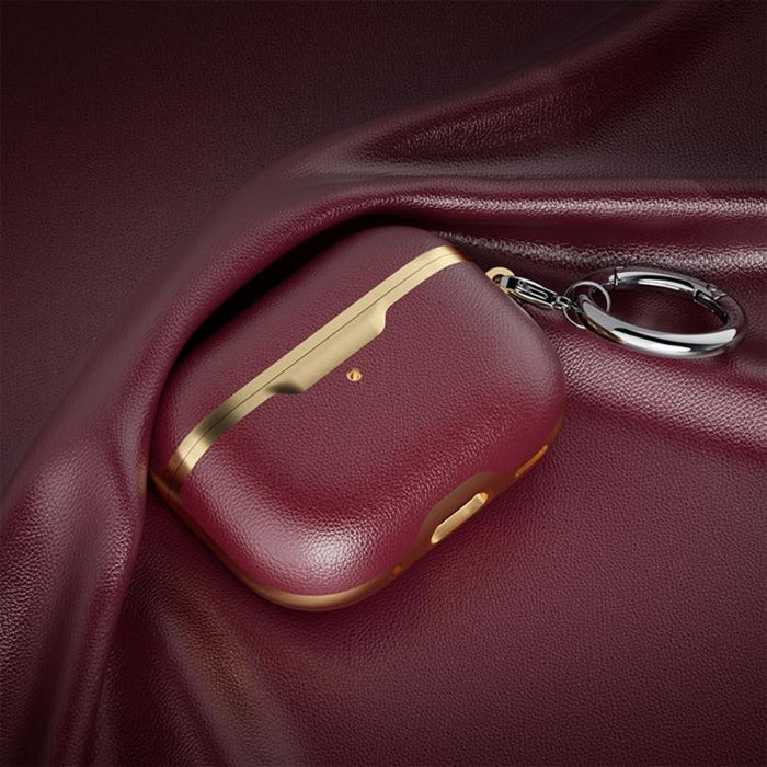 Funda protectora de piel vegana de cobertura total para negocios, For Airpods Pro 2
