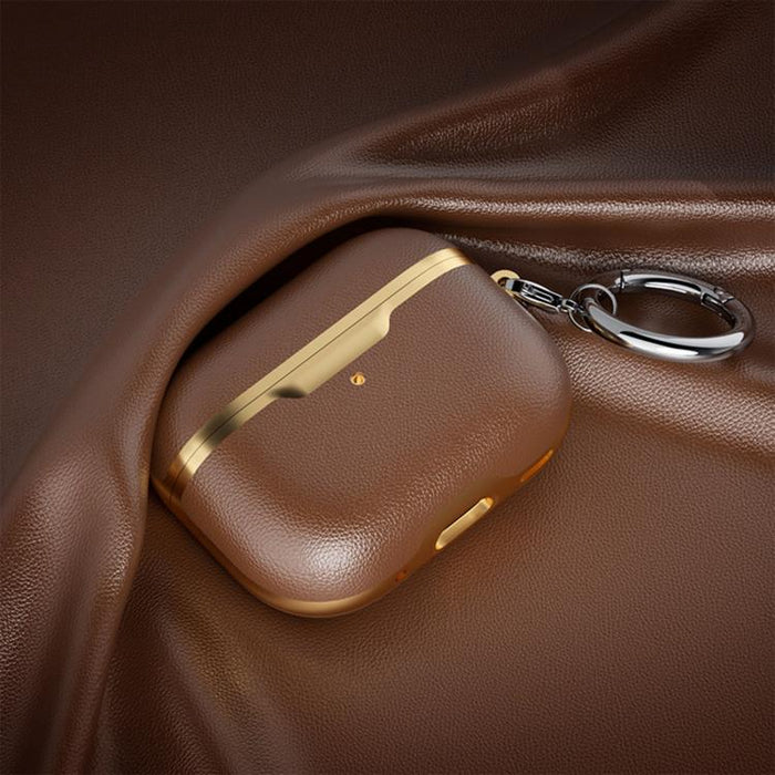 Funda protectora de piel vegana de cobertura total para negocios, For Airpods Pro 2