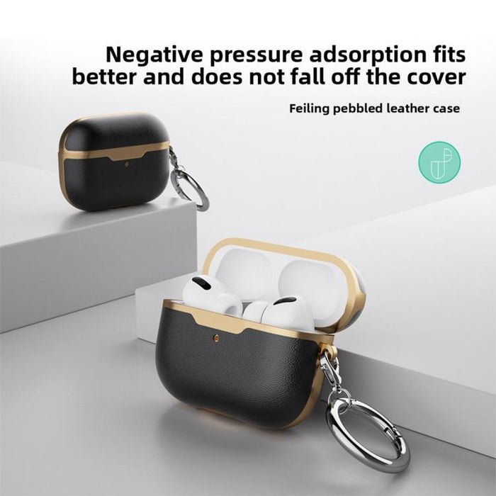 Funda protectora de piel vegana de cobertura total para negocios, For Airpods Pro 2