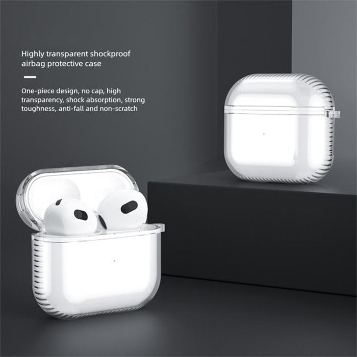 Funda protectora corrugada a prueba de golpes con amortiguación de aire para auriculares, For Airpods 3