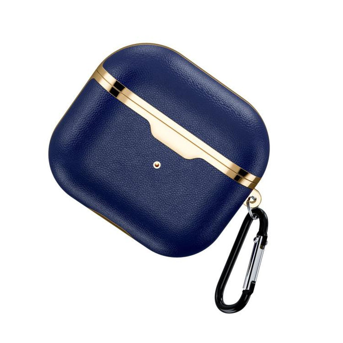 Funda protectora de cuero electrochapado a prueba de golpes Puleather, For Airpods 3