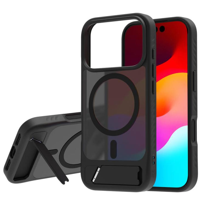 Funda magnética para teléfono LeReach Le-Chic Series con soporte oculto en forma de C, For iPhone 17 Pro