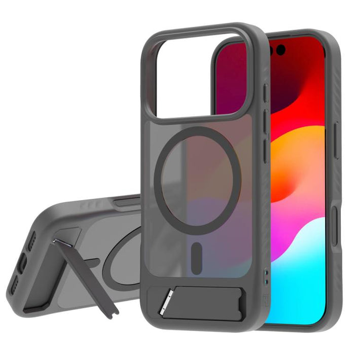 Funda magnética para teléfono LeReach Le-Chic Series con soporte oculto en forma de C, For iPhone 17 Pro