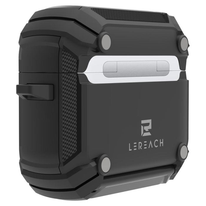 Estuche para auriculares inalámbricos LeReach Mega Series Armor Edition con soporte, For AirPods 4