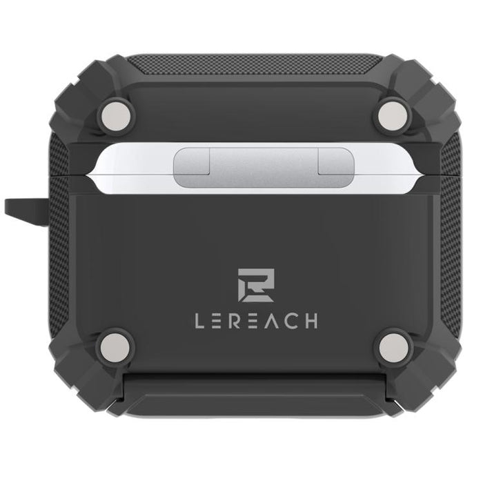 Estuche para auriculares inalámbricos LeReach Mega Series Armor Edition con soporte, For AirPods 4