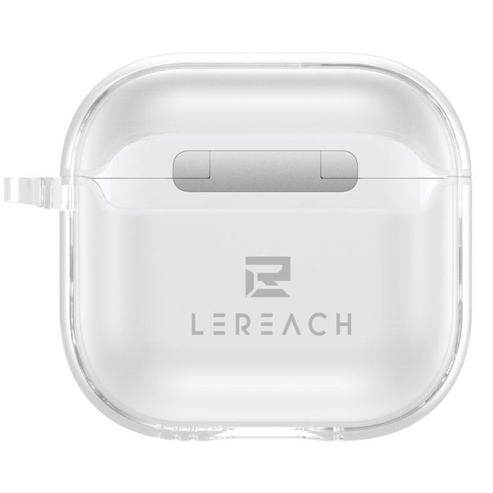 Estuche transparente para auriculares inalámbricos LeReach Mega Series con gancho, For AirPods 4