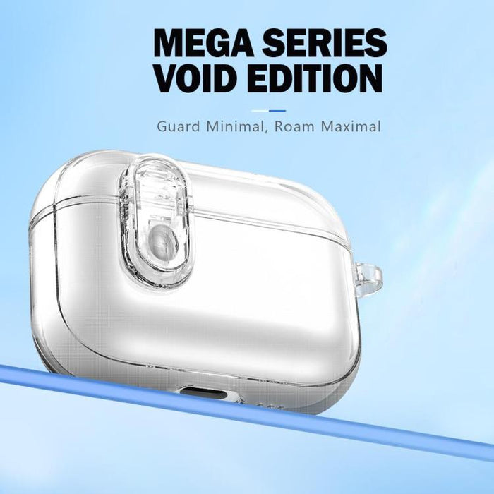 Estuche transparente para auriculares inalámbricos LeReach Mega Series con gancho, For AirPods 4