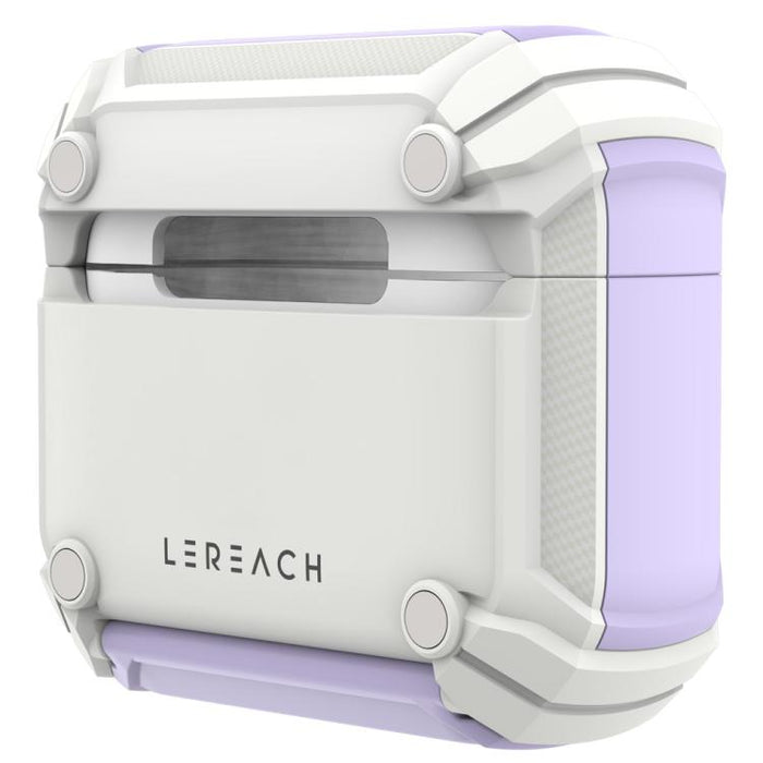 Estuche para auriculares inalámbricos LeReach Mega Series Dawn Armor Edition con soporte, For AirPods 4