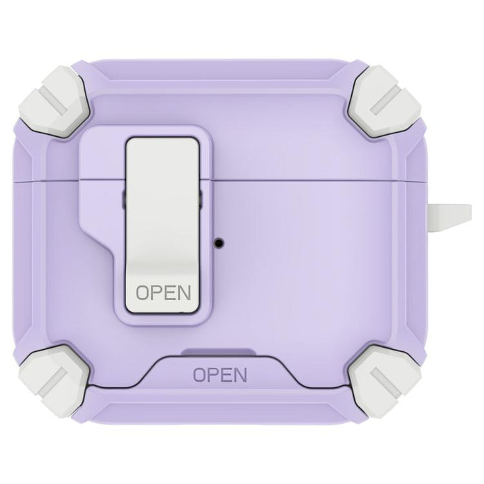 Estuche para auriculares inalámbricos LeReach Mega Series Dawn Armor Edition con soporte, For AirPods 4
