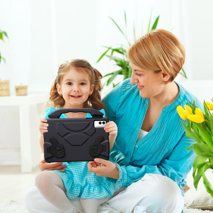 Funda para tablet a prueba de golpes con soporte para el pulgar y soporte de EVA, For Xiaomi Pad 5 Pro 12.4 2024, For Xiaomi Redmi Pad 2 Pro 12.1, For Xiaomi Pad 7 / 8 / Poco X1 11.2