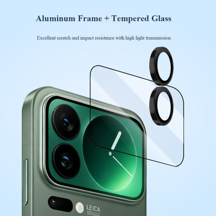 Juego de 2 láminas protectoras de cristal para lentes de cámara LeReach TF Series UniGuard, versión HD, resistentes al desgaste., For Xiaomi 17 Pro