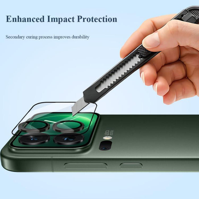 Juego de 2 láminas protectoras de cristal para lentes de cámara LeReach TF Series UniGuard, versión HD, resistentes al desgaste., For Xiaomi 17 Pro