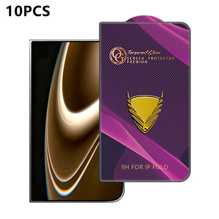 10 láminas de vidrio templado HD antiestáticas de alta alúmina con arco grande OG Purple, impresas mediante serigrafía., For iPhone 17e / 16e, For iPhone 17 Pro Max, For iPhone 17 Pro, For iPhone 17, For iPhone Air, For iPhone 16 Pro Max               ...