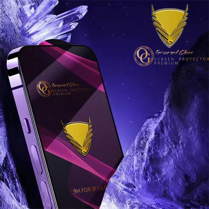 10 láminas de vidrio templado HD antiestáticas de alta alúmina con arco grande OG Purple, impresas mediante serigrafía., For iPhone 17e / 16e, For iPhone 17 Pro Max, For iPhone 17 Pro, For iPhone 17, For iPhone Air, For iPhone 16 Pro Max               ...