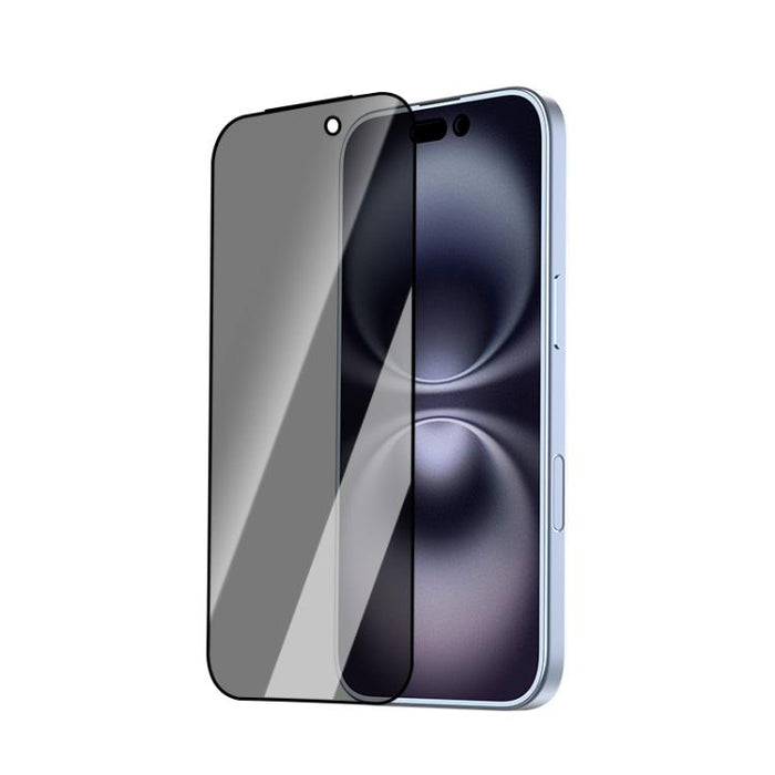 Protector de pantalla de vidrio templado LeReach CF Series Full Screen Version HD Privacy Phone, For iPhone 17 Pro, For iPhone 16 Pro Max, For iPhone 15 Pro Max, For iPhone 15 Pro