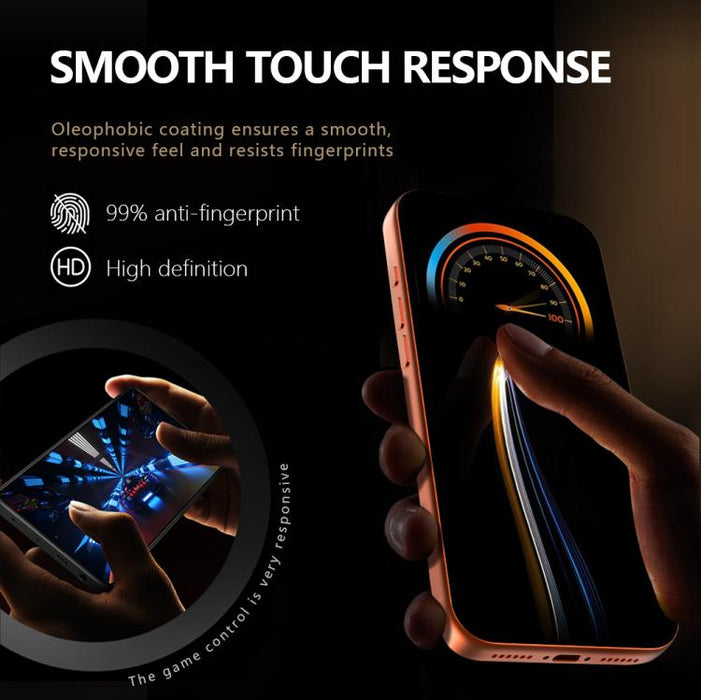 Protector de pantalla de vidrio templado LeReach CF Series Full Screen Version HD Privacy Phone, For iPhone 17 Pro, For iPhone 16 Pro Max, For iPhone 15 Pro Max, For iPhone 15 Pro