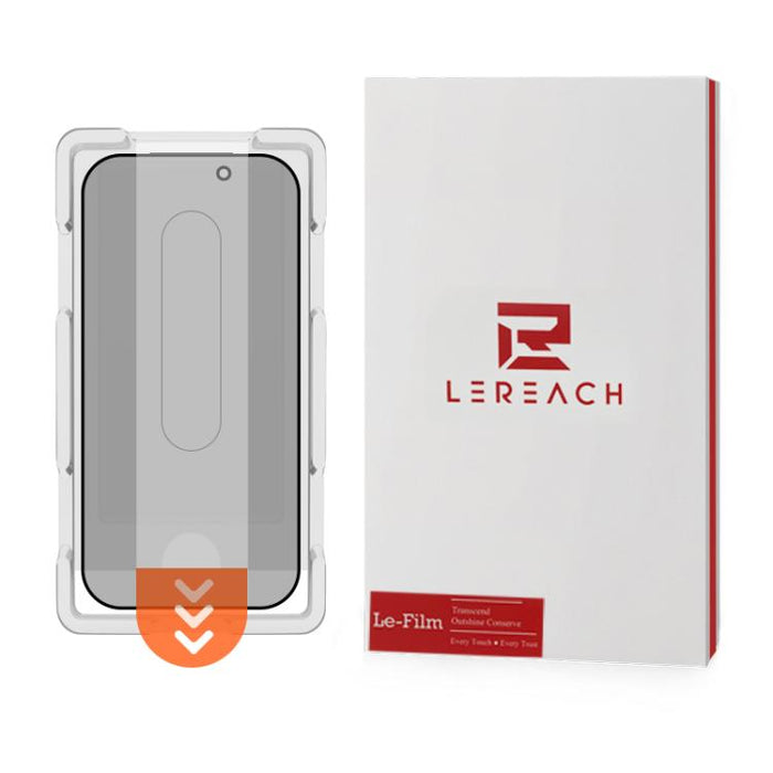 Protector de pantalla de vidrio templado LeReach CF Series Full Screen Version HD Privacy Phone, For iPhone 17 Pro, For iPhone 16 Pro Max, For iPhone 15 Pro Max, For iPhone 15 Pro